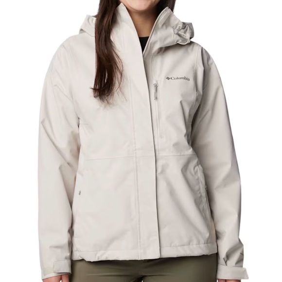 Columbia Jackets & Blazers - Columbia women’s Beige/Olivish Hooded Raincoat